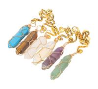 TOPPERFUN 6pcs Vintage Hair Accessories Decorative Dreadlock Hair Clips Beaded Metal Accessories Vintage African Jewelry Stone