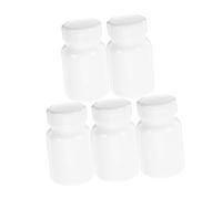 TOPPERFUN 80cc Volume Pill Bottle Dispenser Plastic Medicine Containers Pill Bottle Holder White