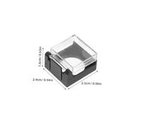 TOPPERFUN 8pcs Black Button Covers for Washing Machine and Dishwasher Plastic Anti-touch Switch Protectors and Pet Safety Guards Easy Installation Appliance Button Guards for Home Use