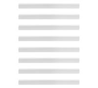 TOPPERFUN 8Pcs Dustpan Rubber Edge Strips Replacement Lip 26Cm Soft Grey Sealing Strips for Dustpan Repair Accessories Suitable for Household Cleaning