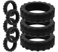 TOPPERFUN 8pcs Silicone Luggage Wheel Covers Noise-reducing Protective Suitcase Wheel Covers Easy to Install Floor Scratch Preventers