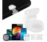 TOPPERFUN 8pcs Small Type-C Dust Plugs USB Port Covers Compatible with Most Phones, Luminous Protective Caps for Charging Ports and Data Interfaces