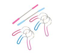 TOPPERFUN 8pcs Stainless Steel Facial Epilator for Women Portable Spring Hair Removal Tool for Face Cheeks Chin Forehead with Ergonomic Grip Multi-use Hair Remover for Grooming The Go