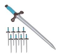 TOPPERFUN 9pcs Inflatable Pirate Swords for Lightweight Blow Up for Pirate Party Favors Costume Accessories Group Play and Outdoor Fun