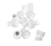 TOPPERFUN 9pcs Small Bubble Tip Water Oxygen Machine Heads Tips for Facial Suction Machine Oxygen Bubble Wand Beauty Facial Spare Parts Pore Cleaning Plastic Transparent