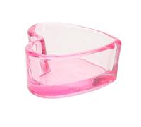 TOPPERFUN Acrylic Nail Dappen Dish Heart Shape Cup Smooth Surface for Manicure Brush and Liquid Holding for Nail Artists and Home Use