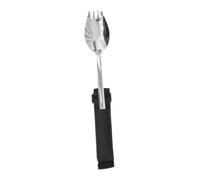 TOPPERFUN Adaptive Anti-Skid Spork for Disabled and Elderly with Non-Slip Handle Lightweight Stainless Steel and Nylon Eating Utensil for Hand Tremors Arthritis Mobility Issues Practical