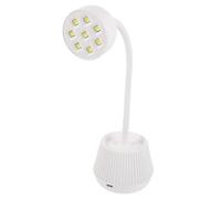 TOPPERFUN Adjustable UV Nail Lamp with Flexible Gooseneck LED Gel Nail Polish Dryer for Manicure and Pedicure Easy Operation for Home and Salon Use