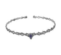 TOPPERFUN Adjustable Vintage Goth Thorn Crown for Women with Rhinestones Medieval Inspired Tiara Headpiece for Weddings Cosplay Renaissance Outfits Gothic Queen Accessory