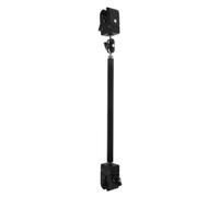 TOPPERFUN Adjustable Wheelchair Umbrella Holder Clamp for Mobility Scooters and Wheelchairs with Extension Rod, Foldable, Easy to Carry, Outdoor Sun Rain, Black Metal Plastic