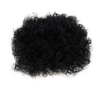 TOPPERFUN Afro Puff Synthetic Wig Afro Curly Bun Hairpiece High Temperature Resistant Lightweight Updo Extension for Women Natural Black Hairpiece for Daily Wear