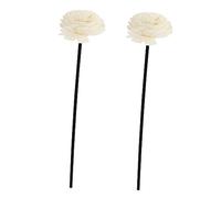 TOPPERFUN Aroma Volatile Diffuser Flower Sticks Essential Oil Reed Sticks Trio Head Leafless Rattan for Home Fragrance Aromatherapy Accessories