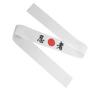 TOPPERFUN Authentic Japanese Karate Headband Wide White Polyester Fiber Cooking Headband Practical and Reliable Resists Deformation Stylish Simple Design Suitable for Work and Karate