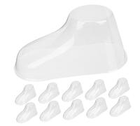 TOPPERFUN Baby Shoe Molds 50 Pairs Toddler Shoe Inserts 8cm Plastic Baby Feet Models for Display and Support for Learning to Walk