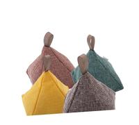 TOPPERFUN Bamboo Charcoal Odor Remover Bag Activated Carbon Pyramid Air Freshener for Home Car Yellow Natural Deodorizer for Closets Pets and Moisture Control