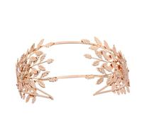 TOPPERFUN Baroque Leaf Design Hair Band Lightweight Alloy Headwear for Women Bridal Wedding Accessories Fits Comfortable Medieval Style