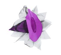TOPPERFUN Baroque Witch Hat for Women Halloween Party Accessory with Veil Faux Flower Embellishments Lightweight Breathable Design for Cosplay Themed Events