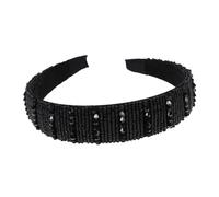 TOPPERFUN Beautiful Girl Wide Hand Made Rhinestone Hairband Lightweight and Durable Woman Headdress Accessory for Parties and Shows Compliments
