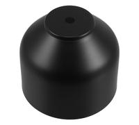 TOPPERFUN Black Iron Candle Warmer Lampshade Replacement with Scratch Resistant Surface and Practical 10mm Hole Diameter for Bedside Tables and Living Room Desks