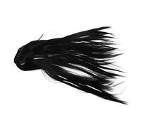 TOPPERFUN Black Straight Ponytail Extension with Drawstring and Clip Synthetic Long Hairpiece for Women Secure Fit No Fallout Soft Manageable Fibers Versatile Natural Color for Daily Wear