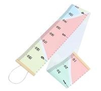 TOPPERFUN Boys and Girls Growth Chart Wall Ruler, Simple Design Wooden and Cloth Height Measuring Hanging Decor, Easy to Apply Wall Decoration for Baby's Rooms and Nurseries Random Color