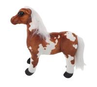 TOPPERFUN Brown Horse Plush Realistic Soft Stuffed Animal for Lunar Year Birthday Party Favors Skin-friendly Hypoallergenic Cozy Cuddly Horse Doll Home Decor