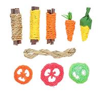 TOPPERFUN Bunny Teething Small Pet Chew Dental Health Satisfies Chewing Appetite Wood Can Be Put in The Cage for Hamster Small Furry Animals