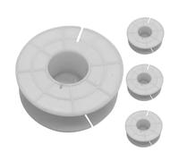 TOPPERFUN Cable Reel, Empty Spool, Cable Reel Carrier, Microphone Holder, Electric Wire Storage Spool, Plastic, White, Pack of 4, Copper Wire Divider, Microphone Holder