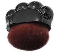 TOPPERFUN Cat Paw Foundation Brush Black - Soft Flat Top Powder Blending Makeup Brush for Travel, Short Handle, Cute Paw Design, Suitable for Liquid and Powder Foundation Application