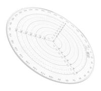 TOPPERFUN Center Finder Woodworking Circle Template for Drawing Plastic Round Circle Stencil Find Center Sizing S for Poster Board and Metal Finishing Woodworking and Wood Turning