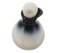 TOPPERFUN Ceramic Essential Oil Bottle with Decorative Porcelain Finish Vinegar Dispenser Jar for Aromatherapy Perfume and Condiments Stylish Multifunctional Pot for Beauty Salon Use