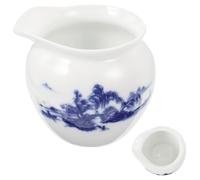 TOPPERFUN Ceramic Pourer Milk Gravy Boat Simple Style White Serve Hot and Cold Gravies Convenient Pour Spout for Table and Kitchen