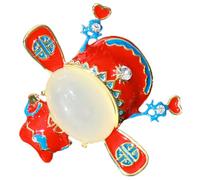 TOPPERFUN Chinese Style Metal Brooch Pin for Women, Number One Scholar Figurine Lapel Pin, Retro Copper Brooch Badge, Fashion Accessory for Jackets and Sweaters