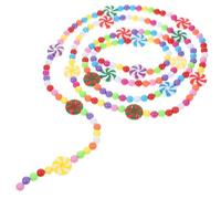 TOPPERFUN Christmas Candy Bead Garland Xmas String Decor for Home and Bar Decoration, Plastic Beaded Garland with Unique Design to Add Festival Atmosphere Random Color