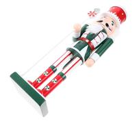 TOPPERFUN Christmas Nutcracker Decor Wooden Candy Soldier Figurine, Cute Elegant Xmas Desktop Decoration for Xmas Themes Party, Easy to Clean