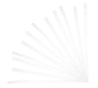 TOPPERFUN Clothes Hanger Connector Strips Set 30pcs with White Small Hole White Large Hole for Clothing Store Use Sturdy and Easy to Install