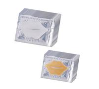 TOPPERFUN Collagen Lip Mask and Moisturizing Lip Pads 20pcs Women Overnight Care Exfoliating Effect White and Gold