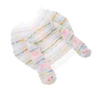 TOPPERFUN Colorful Dot Bunny Ear Beanie Hat with Lace Trim Cute Rabbit Ears Cap for Women Kawaii Cosplay Birthday Party Accessory