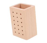 TOPPERFUN Compact Wooden Bit Holder for Nail Drill Bits Nail Salon Storage Organizer for Tool Accessories for Professional Manicure Tools