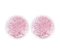 TOPPERFUN Cooling and Heating Eye Patch 2pcs Pink Gel Compress for Eye Relaxation and Dark Circle Relief Reusable Cold Hot Therapy Mask