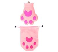 TOPPERFUN Cooling Ice Pouch Cat-paw Shaped Silicone Ice Pouch Skin-Friendly Elastic Creative Summer Cooling Bag for Going