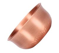 TOPPERFUN Copper Buddhist Water Offering Cup Tabletop Metal Lotus Design Practical Multi-Purpose for Home and Temple Use Gift for East Asian Culture Enthusiasts
