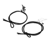 TOPPERFUN Couple Dinosaur Charm Bracelets 1 Pair Matching Chain Wristbands Friendship Promise Bracelets for Couples and Friends