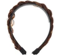 TOPPERFUN Creative Fishbone Plaited Design Headband for Women and Men, Chemical Fiber Material, Lasting Use, for Daily Dress Decor and Parties, Instant Hairstyle Transformation