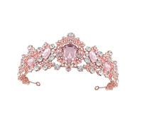 TOPPERFUN Crystal Bride Crown Headband Elegant Wedding Tiara for Women and Shiny and Crystal Headdress for Bridesmaids and Special Occasions