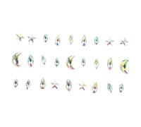 TOPPERFUN Crystal Diamond Stickers Sparkly Face Rhinestones Diy Jewel Stickers for Party Decoration Adorn Face