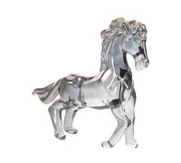 TOPPERFUN Crystal Horse Ornament Realistic Animal Art Sculpture for Home Office Decor Table Centerpiece Meaningful for Birthdays and Celebrations