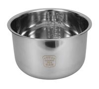TOPPERFUN Cuckoo Rice Cooker Inner Cooking Pot Stainless Steel 5l Silver Replacement Part with Scale Design Multi-Purpose Electric Cooker Accessory Replacement Supply