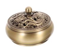 TOPPERFUN Delicate Retro Copper Incense Burner Censer with Fine for Home Aroma Decoration Handcrafted Traditional Style for Meditation Yoga Bedroom Study Sauna Gift