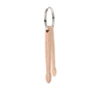 TOPPERFUN Delicate Small Wooden Drum Stick Keychain Key Ring with Smooth Finish Music Accessory for Keys Bags and Backpacks Ornament